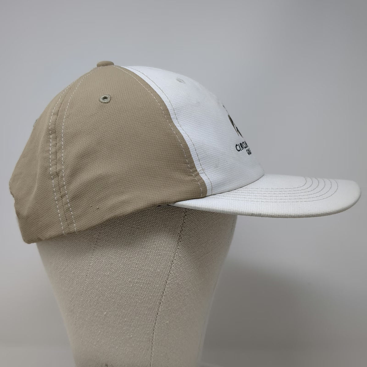 Imperial Baseball Cap White Beige One Size Circling Raven Golf Club Idaho Hat