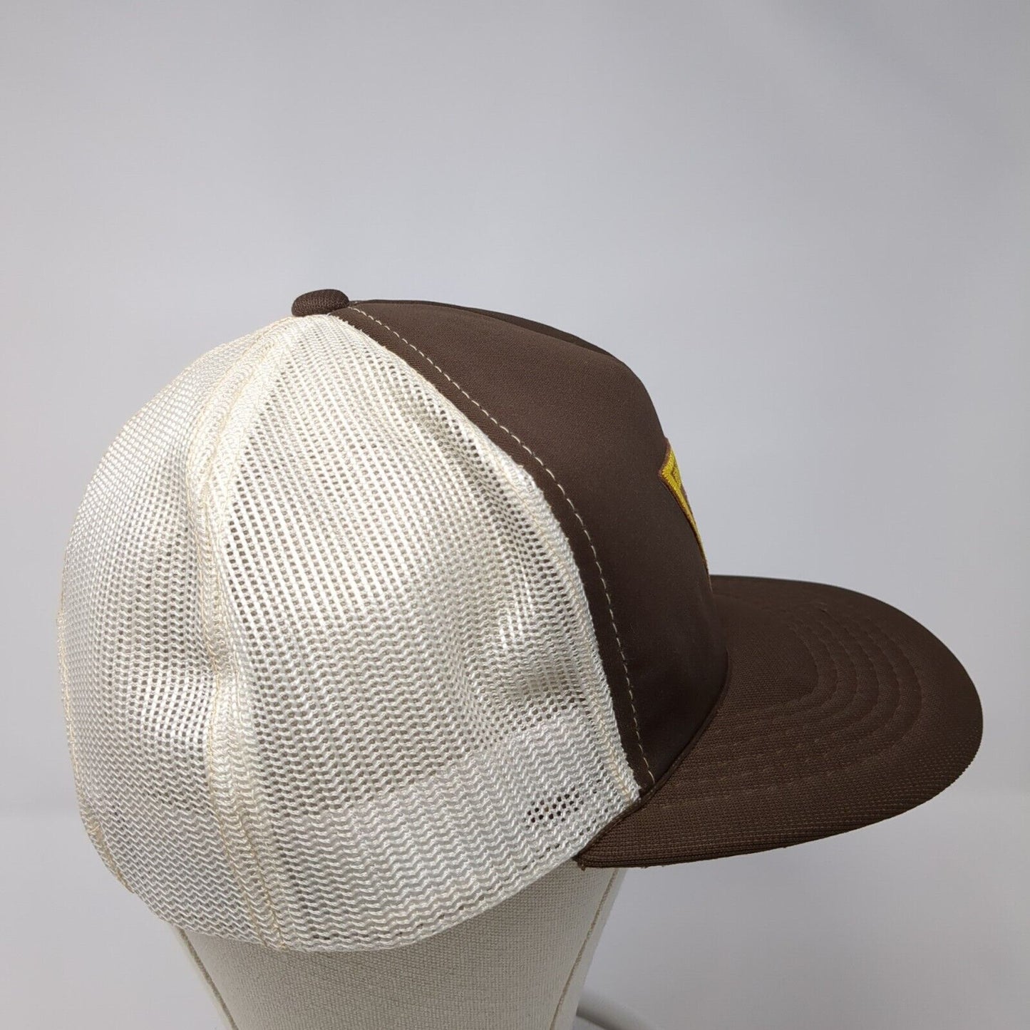 Idaho Power Snapback Trucker Hat Brown One Size Adjustable Mesh Back YoungAn