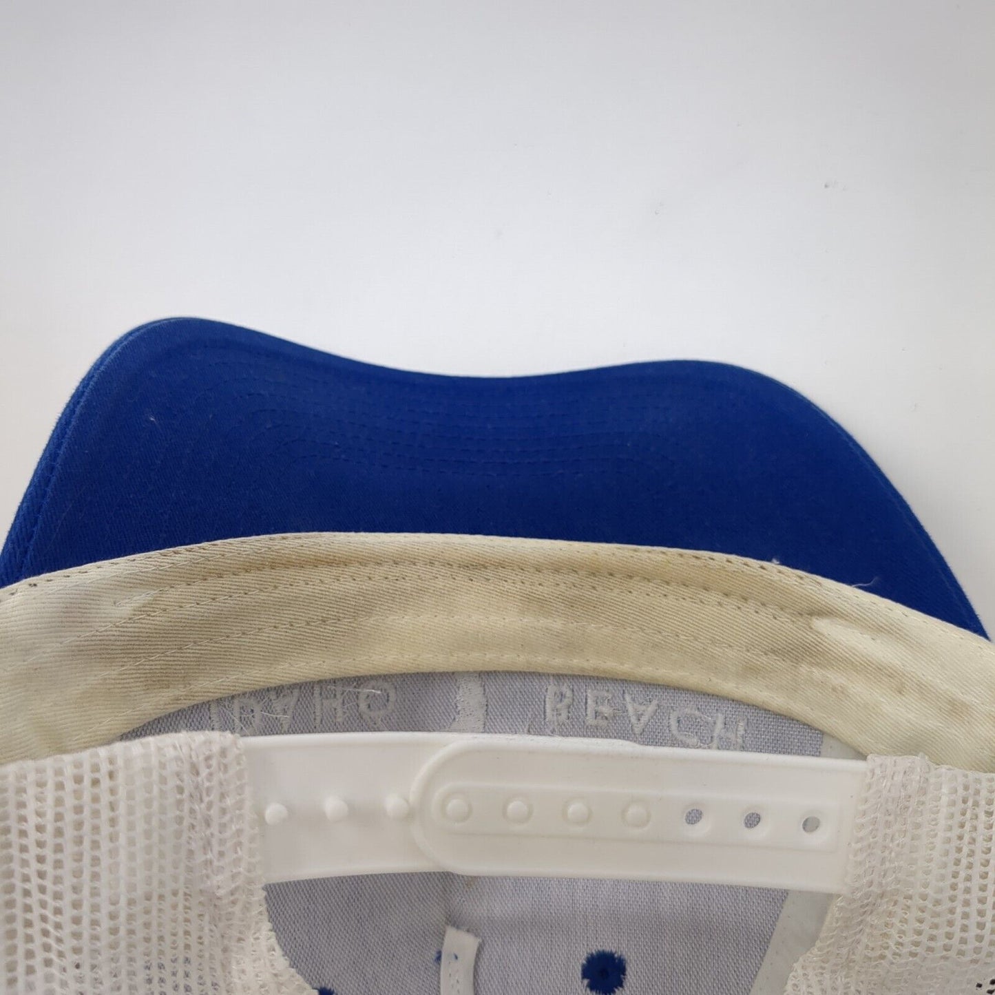Idaho Beach Snapback Trucker Hat Blue OSFA Adjustable Mesh Back Port Authority