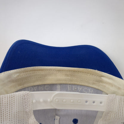 Idaho Beach Snapback Trucker Hat Blue OSFA Adjustable Mesh Back Port Authority
