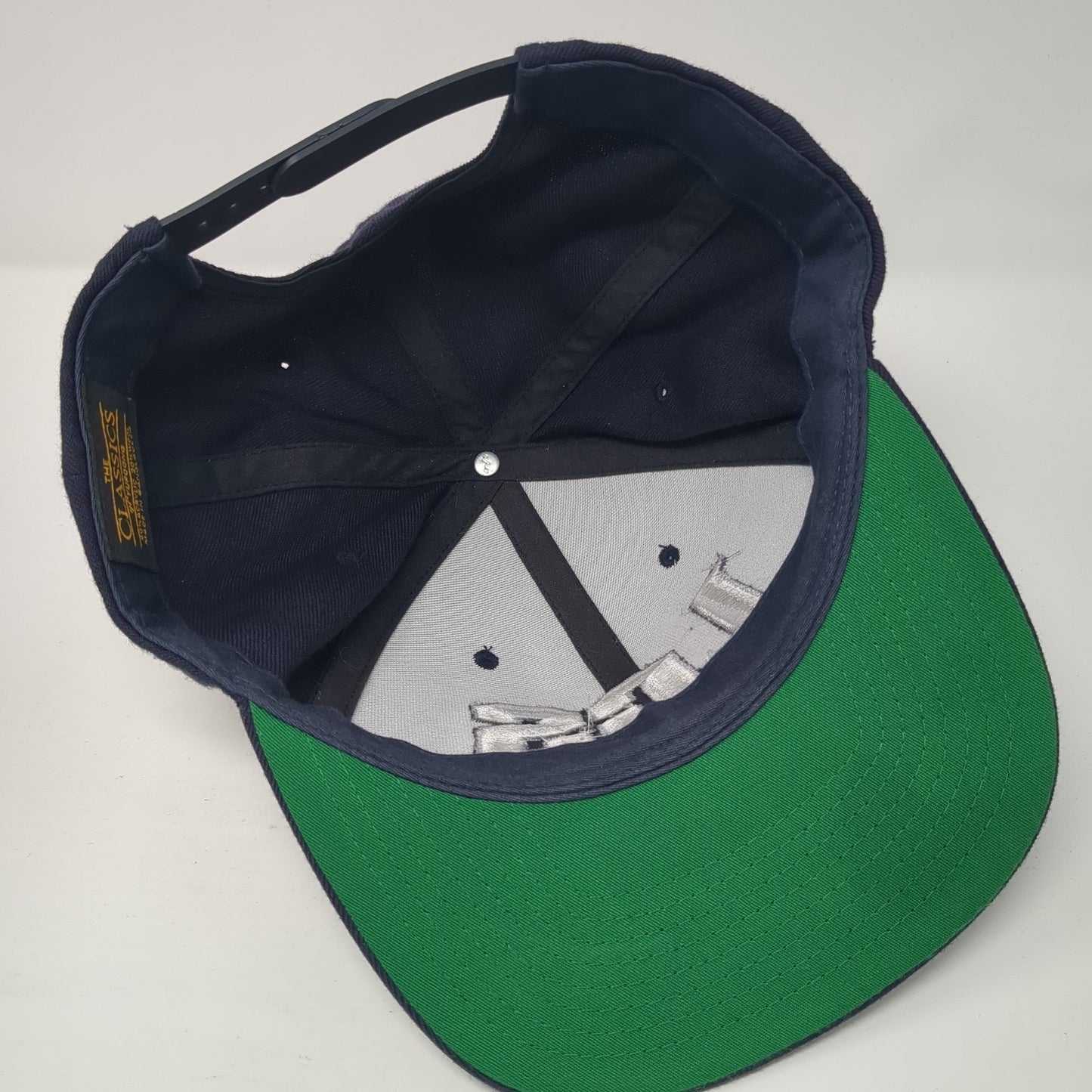 LCS Snapback Hat Blue One Size Adjustable Solid Embroidered Yupoong