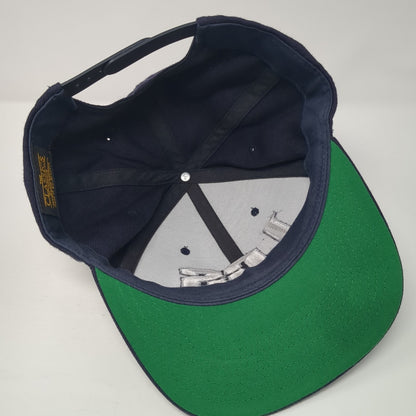 LCS Snapback Hat Blue One Size Adjustable Solid Embroidered Yupoong