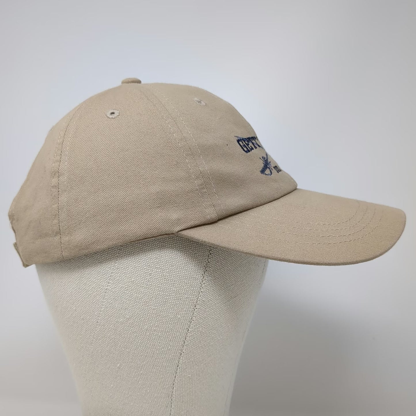 Baseball Cap Beige One Size Gettysburg July 1863 Crossed Sabers Strapback Hat