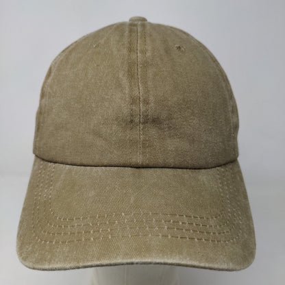 Unbranded Men's Slideback Hat Green Size OS Blank 100% Cotton Adjustable