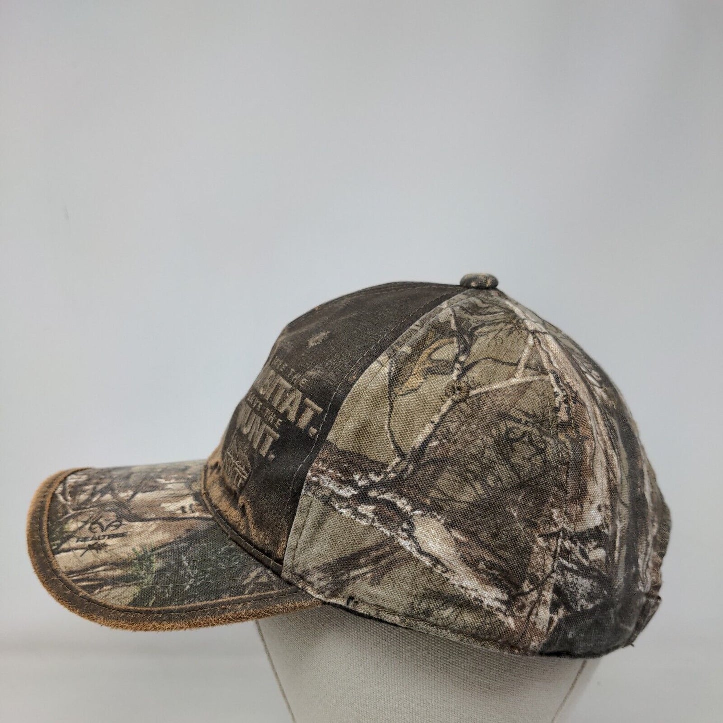 Save The Habitat Save The Hunt Strapback Hat Camo OSFM Outdoor Cap