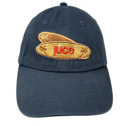Juce Surfboard Baseball Cap Blue One Size Palm Trees Slideback Cotton Surf Hat