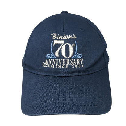 Binion's 70th Anniversary Strapback Hat Blue One Size Port & Company