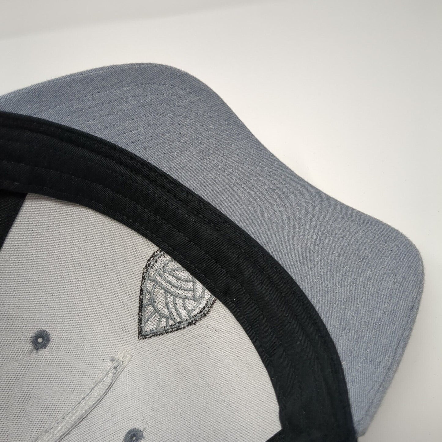 Richardson Snapback Trucker Hat Gray One Size Adjustable Mesh Back 6 Panel