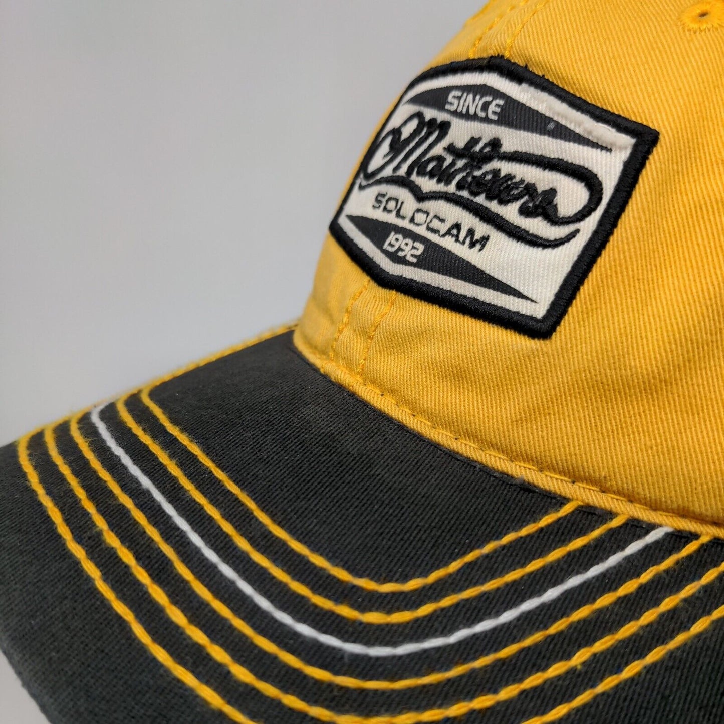 Matthews Solocam Since 1992 Strapback Trucker Hat Multicolor 58cm Distressed