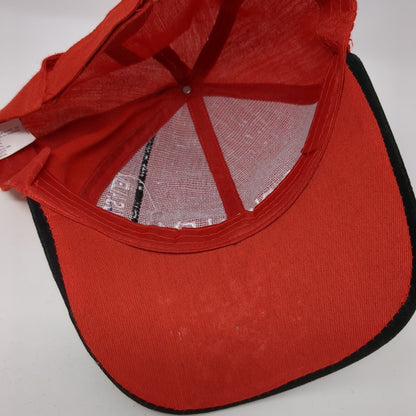 Jerusalem Strapback Hat Red One Size Adjustable Embroidered Patriotic 6 Panel