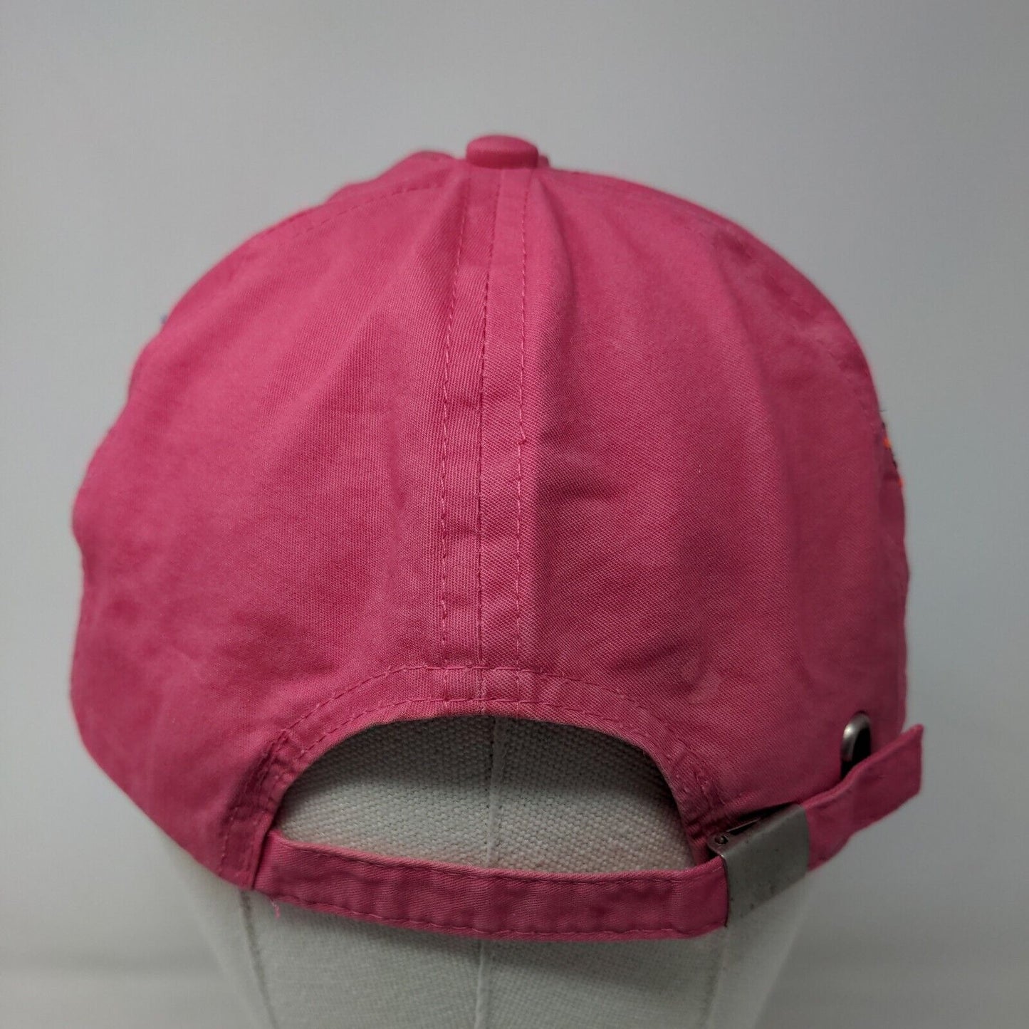 Unbranded Women's Slideback Hat Pink Bling Shiny Geometric Pattern 100% Cotton