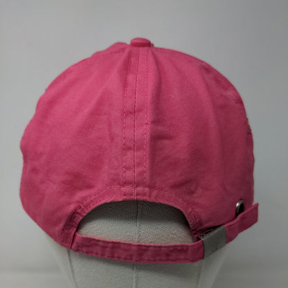 Unbranded Women's Slideback Hat Pink Bling Shiny Geometric Pattern 100% Cotton