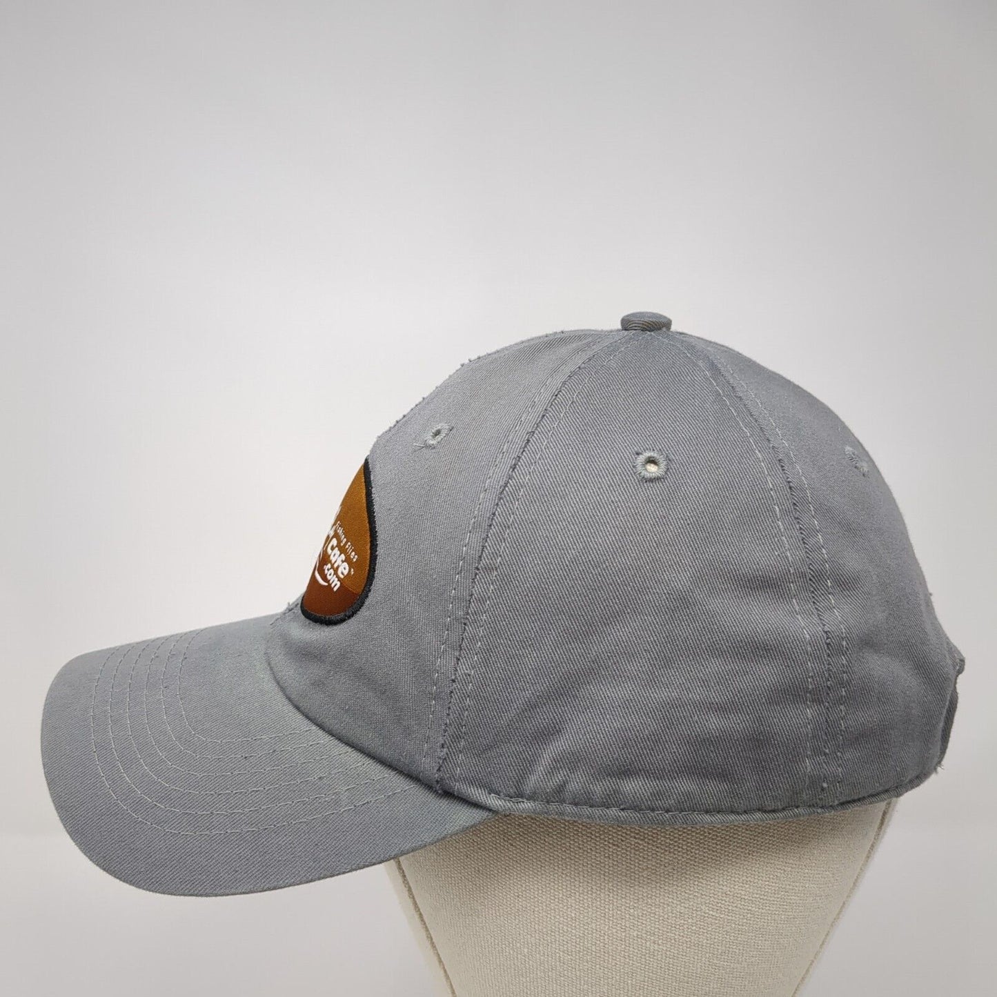 Blue Fly Cafe Strapback Hat Gray One Size Adjustable BFX Fishing Flies
