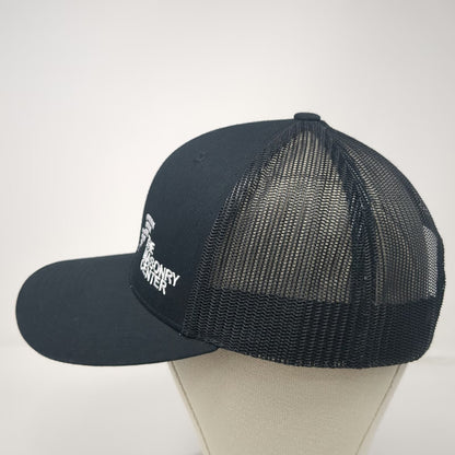 Yupoong Trucker Hat Black One Size The Masonry Center Mesh Snapback Hat Logo