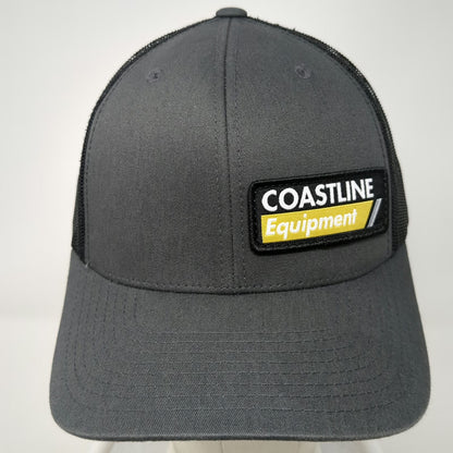 Yupoong Trucker Hat Gray One Size Snapback Coastline Equipment Mesh Logo Patch