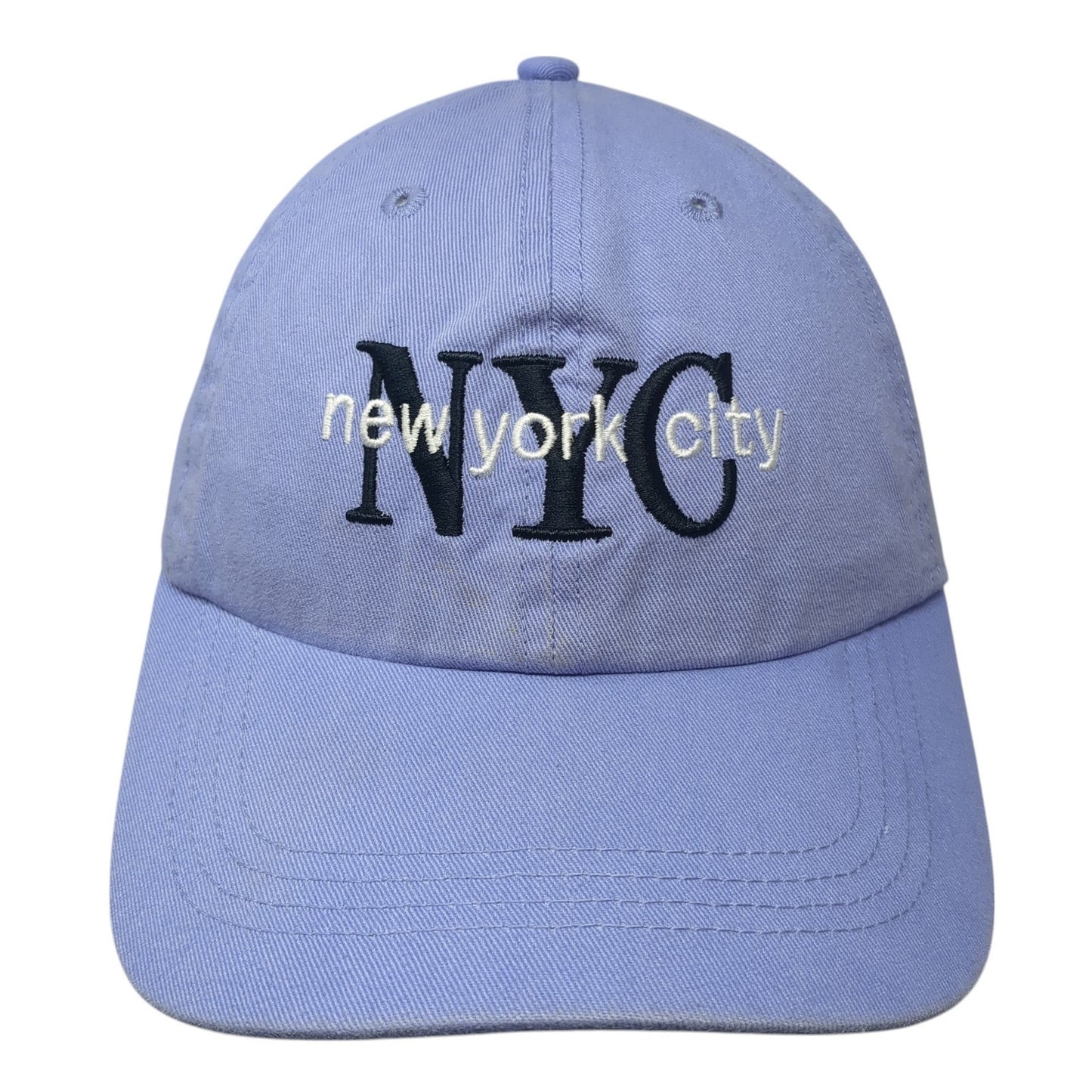 NYC New York City Slideback Baseball Cap Blue One Size Adjustable Elidan Corp.
