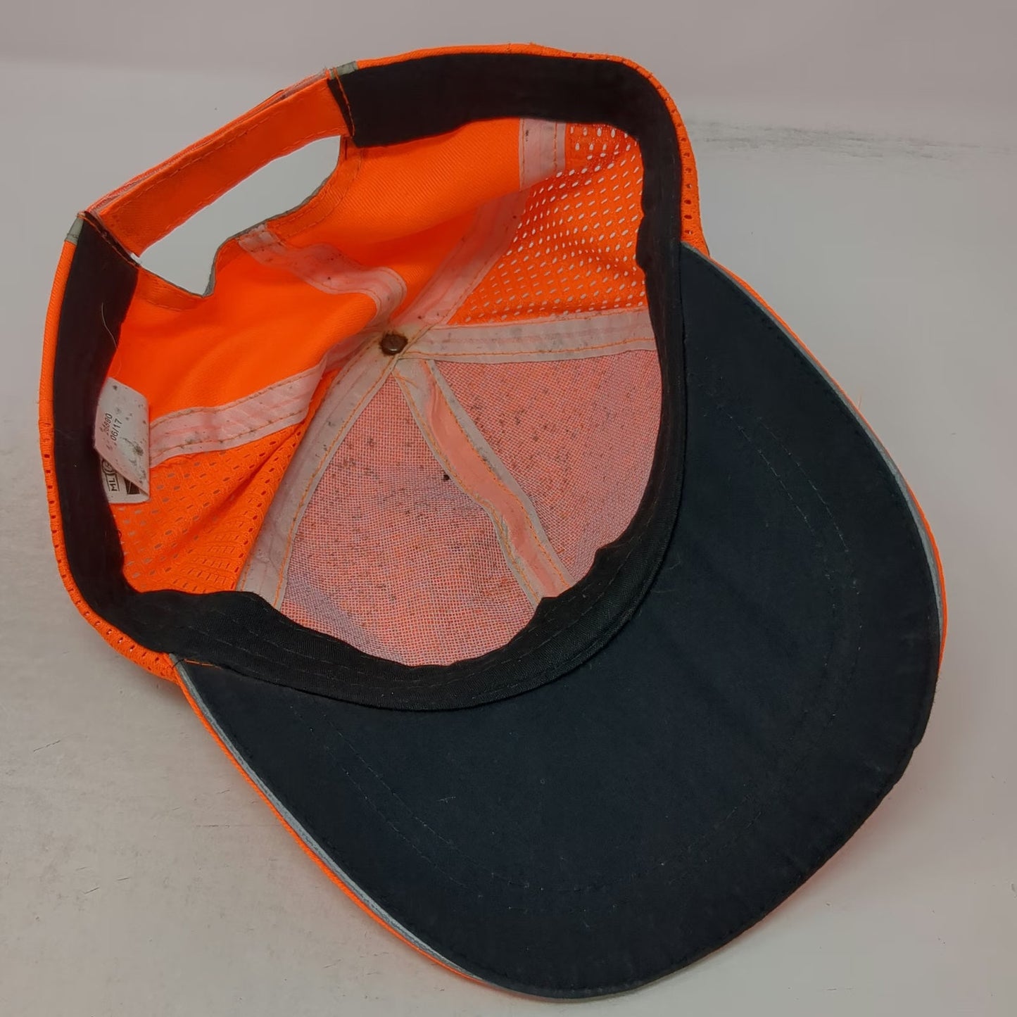 ML Kishigo Orange Baseball Cap One Size Reflective Tape Mesh Safety High Vis Hat