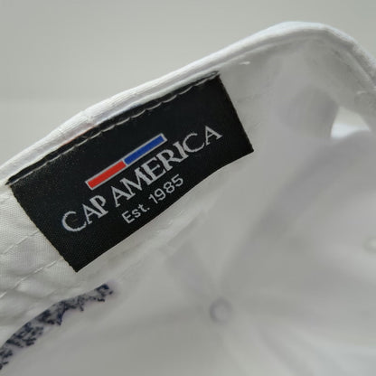 Cap America 5 Panel White One Size Hat Demo Day 10th Anniversary Rope Snapback