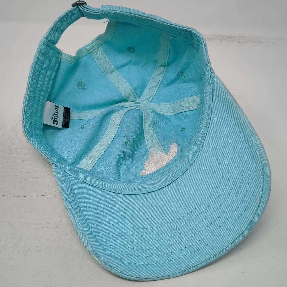 Disney Stitch Blue One Size Baseball Cap Adjustable Cotton Ice Cream Hat