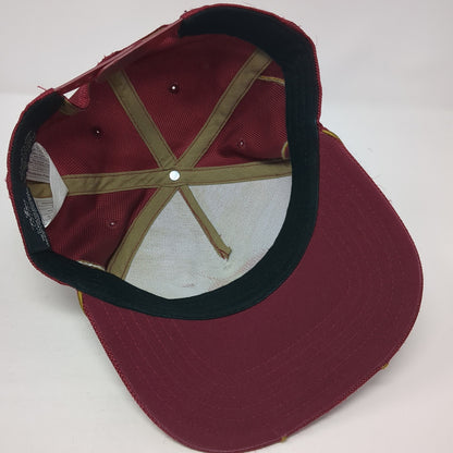 The Flash Fastest Man Alive Snapback Cap Red One Size Adjustable Embroidered