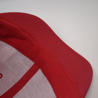 Red Hat Hubby Snapback Hat Red One Size Adjustable Embroidered 6 Panel Otto