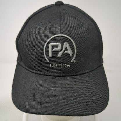 PA Optics Snapback Black One Size Embroidered Logo Structured Shooting Gear Hat