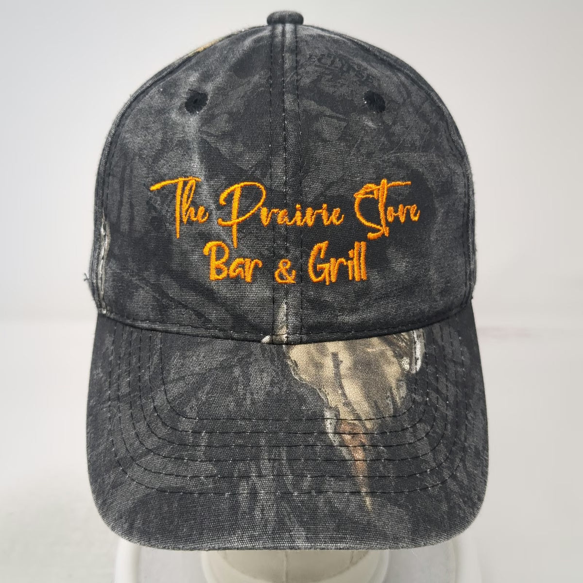 Outdoor Cap Baseball Cap Black One Size Prairie Store Bar & Grill Camo Hat