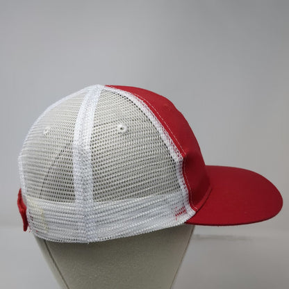 Vitronic American Red Cross Red Baseball Cap One Size Mesh Strapback Hat Logo