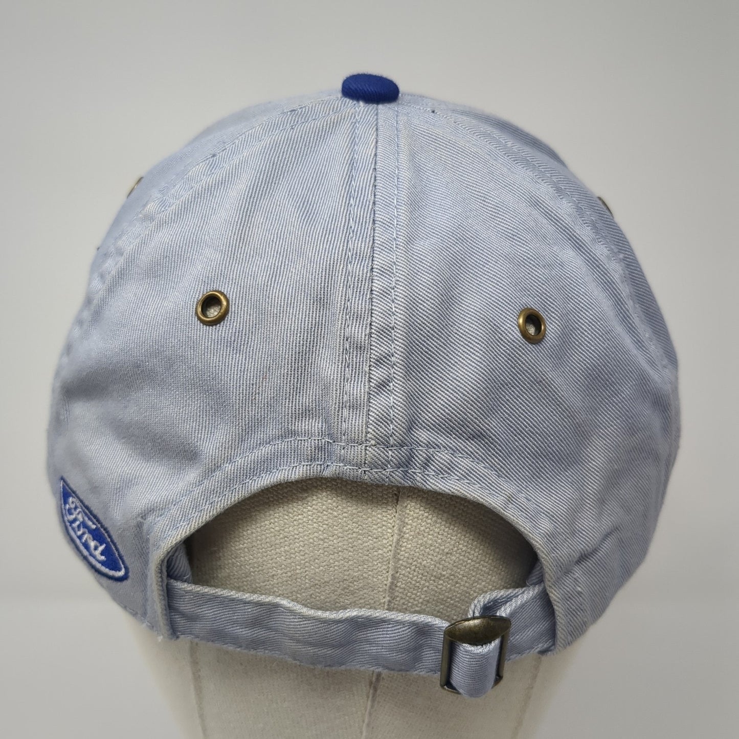 Ford Spell Out Slideback Hat Blue One Size Adjustable Solid Vent Holes