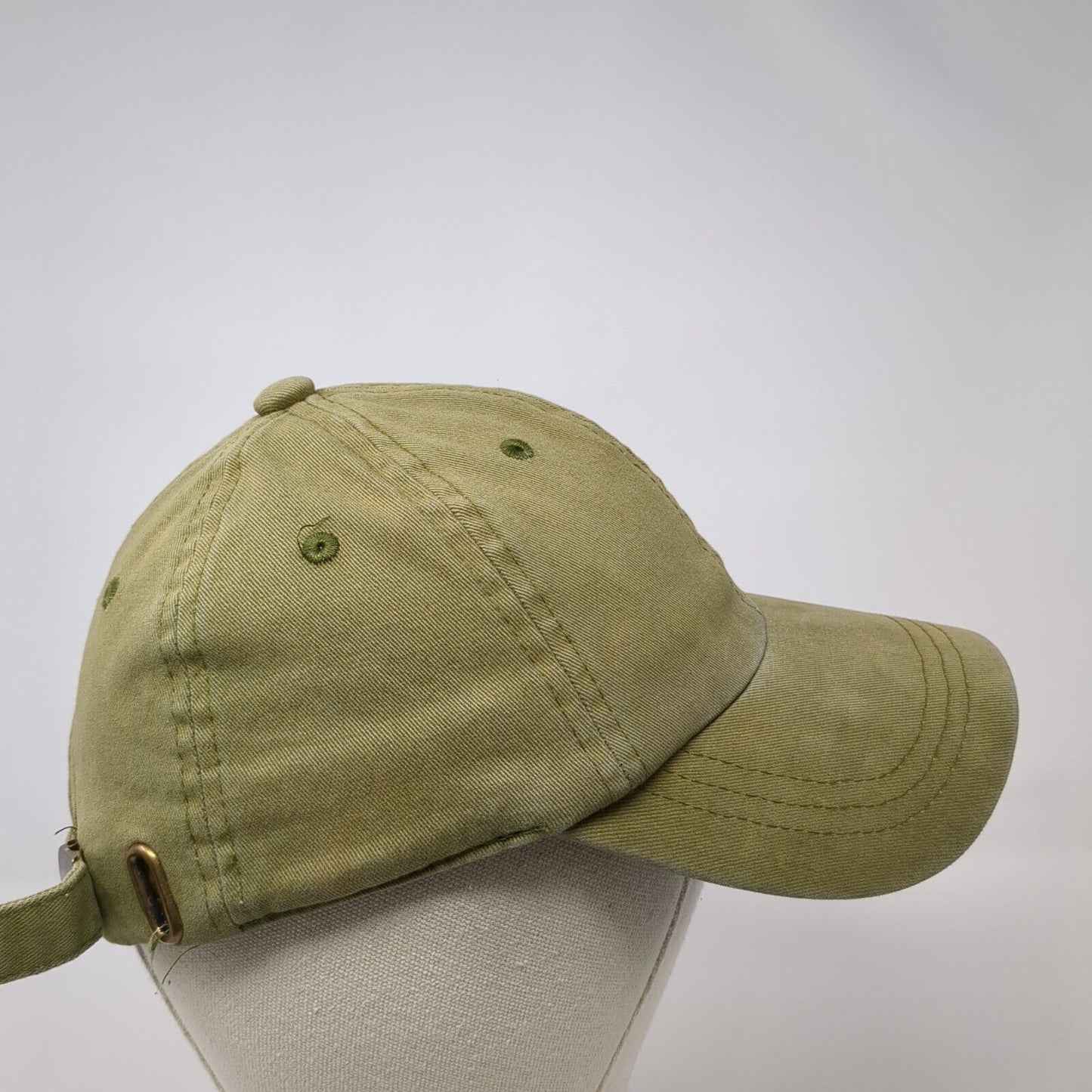 Unbranded Slideback Hat Green One Size Adjustable Blank Vent Holes