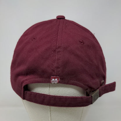 SCA Men's Slideback Hat Red OSFA Embroidered Mississippi State University Logo