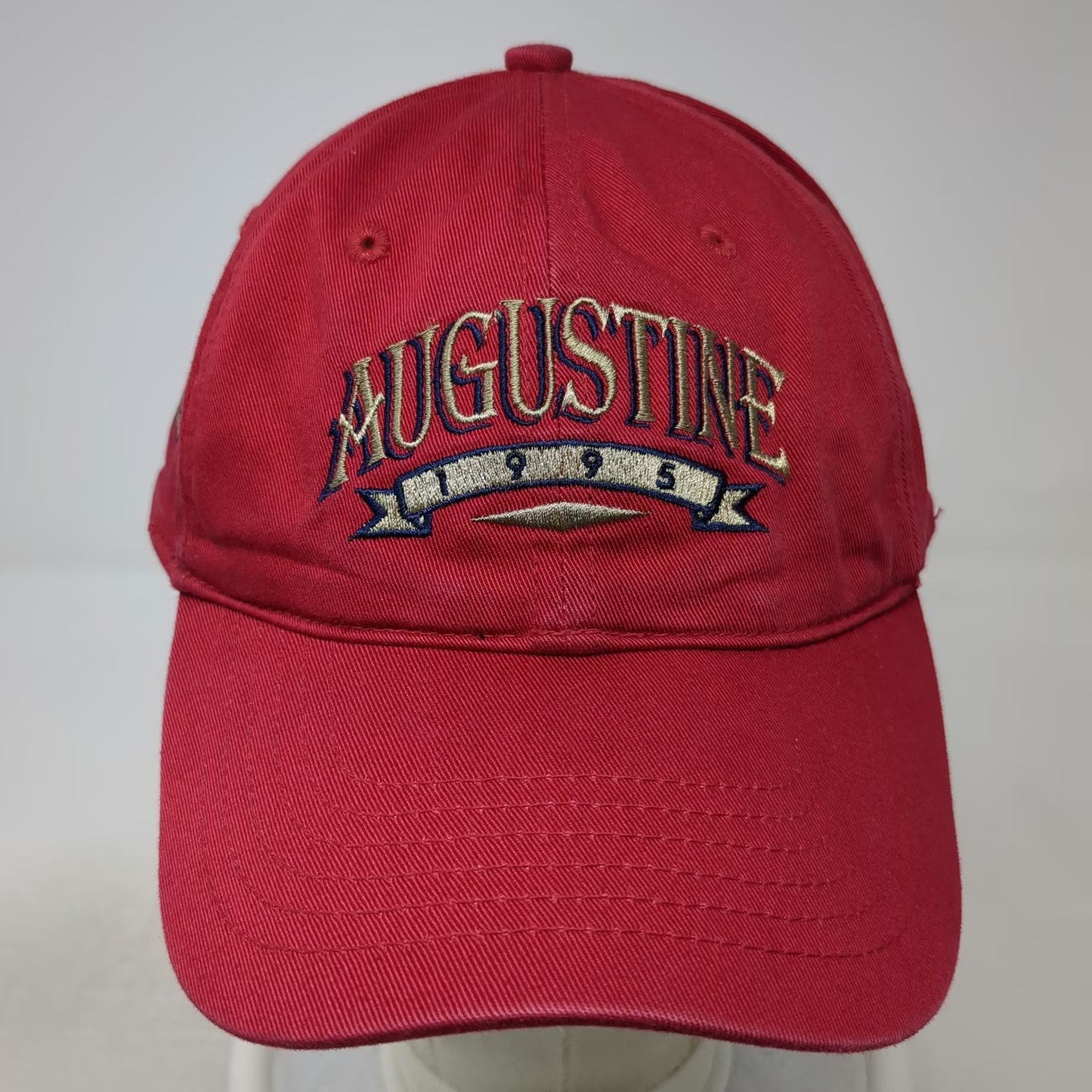 Page & Tuttle Baseball Cap Red One Size Augustine 1995 Golf Club Embroidered Hat