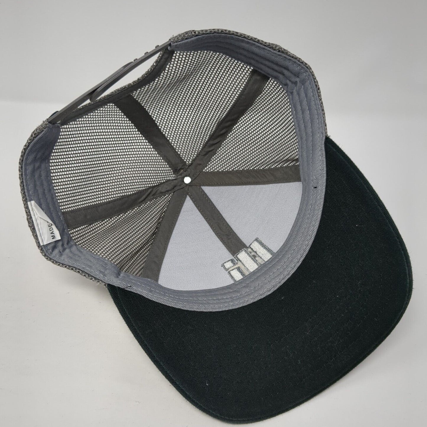 McMillen Jacobs Snapback Trucker Hat Black One Size Mesh Back Adjustable