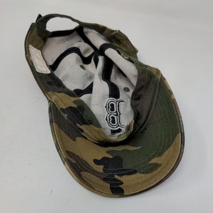 Twins Enterprise Boys Slideback Hat Camo Embroidered Boston Red Sox Logo