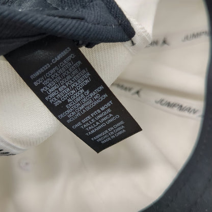 Jordan Baseball Cap White One Size Strapback Tonal Jumpman Logo Embroidered Hat