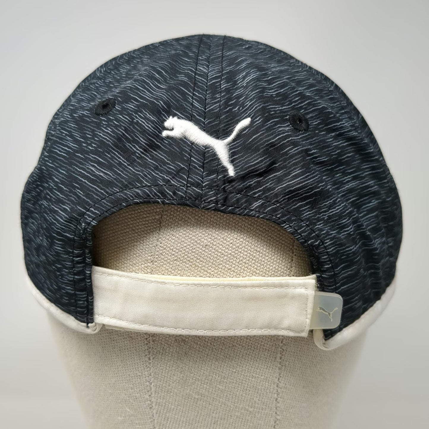 Puma Baseball Cap Black One Size Heathered Performance Reflective Strapback Hat