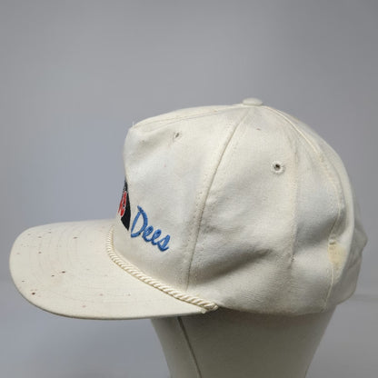 Texace Trucker White Hat Rick Dees Weekly Top 40 Radio Rope Slideback Vintage