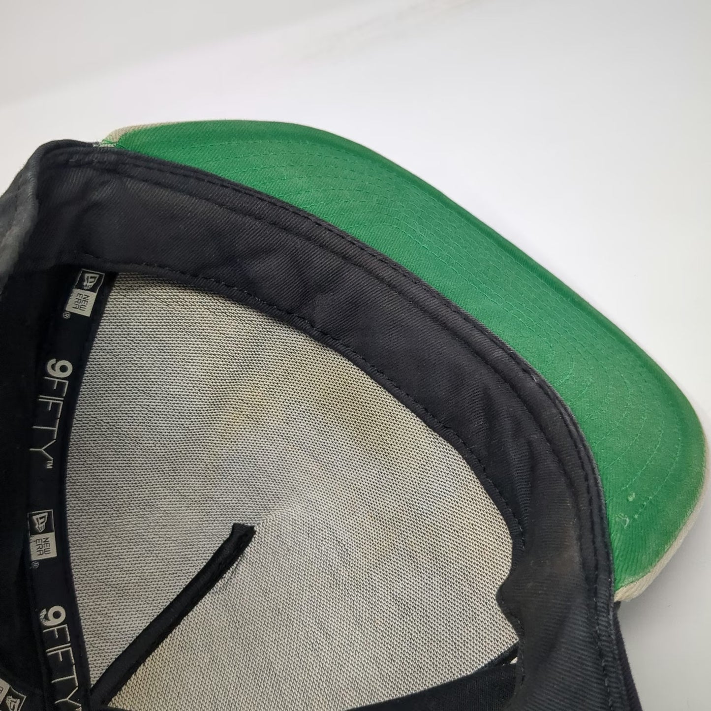 New Era Las Vegas Raiders NFL 5 Panel Black Beige Green Hat L Strapback 9FIFTY