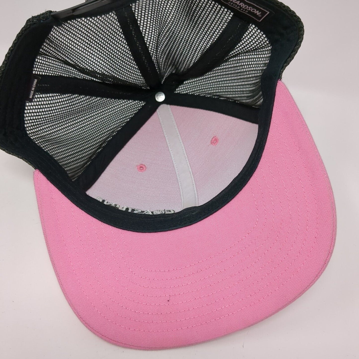 Coastline Equipment Snapback Trucker Hat Pink OS Adjustable Mesh Back Richardson