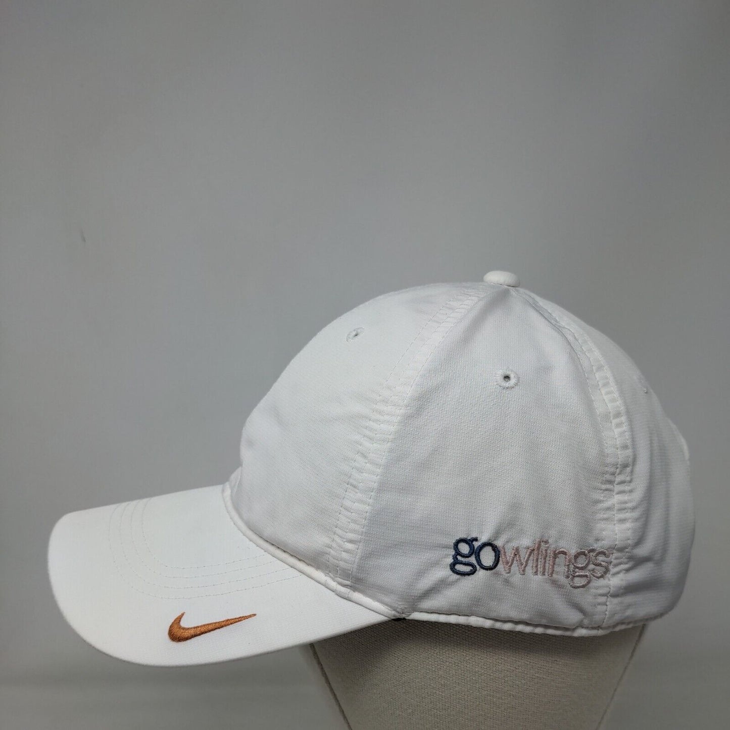 Nike Golf Gowlings Strapback Hat White OSFM Adjustable Embroidered Blank