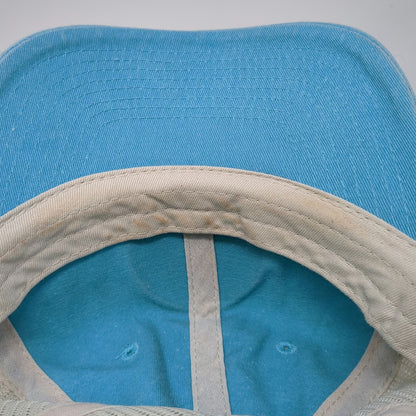 Sportsman Trucker Hat Blue Beige One Size Mesh Back Snapback Landscape Patch