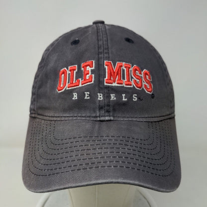 Legacy Men's Slideback Hat Blue Embroidered Ole Miss Rebels Logo 100% Cotton