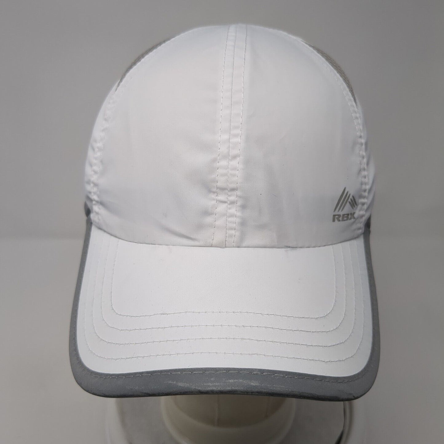 RBX Strapback Hat White One Size Adjustable Lightweight Breathable 6 Panel