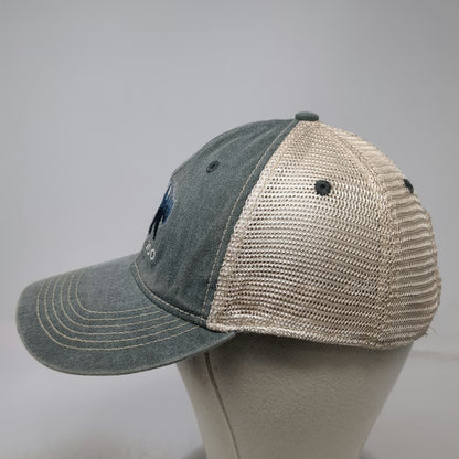 Blue 84 Trucker Hat Gray One Size Oregon Zoo Bear Forest Mesh Snapback Hat