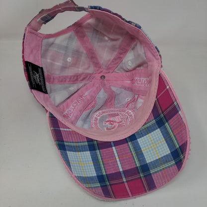 Washington DC Strapback Hat Multicolor One Size Embroidered Plaid
