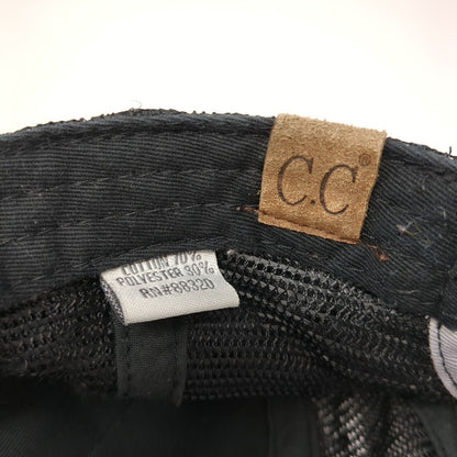 C.C Exclusives Strapback Trucker Hat Multi One Size Ponytail Mesh Back