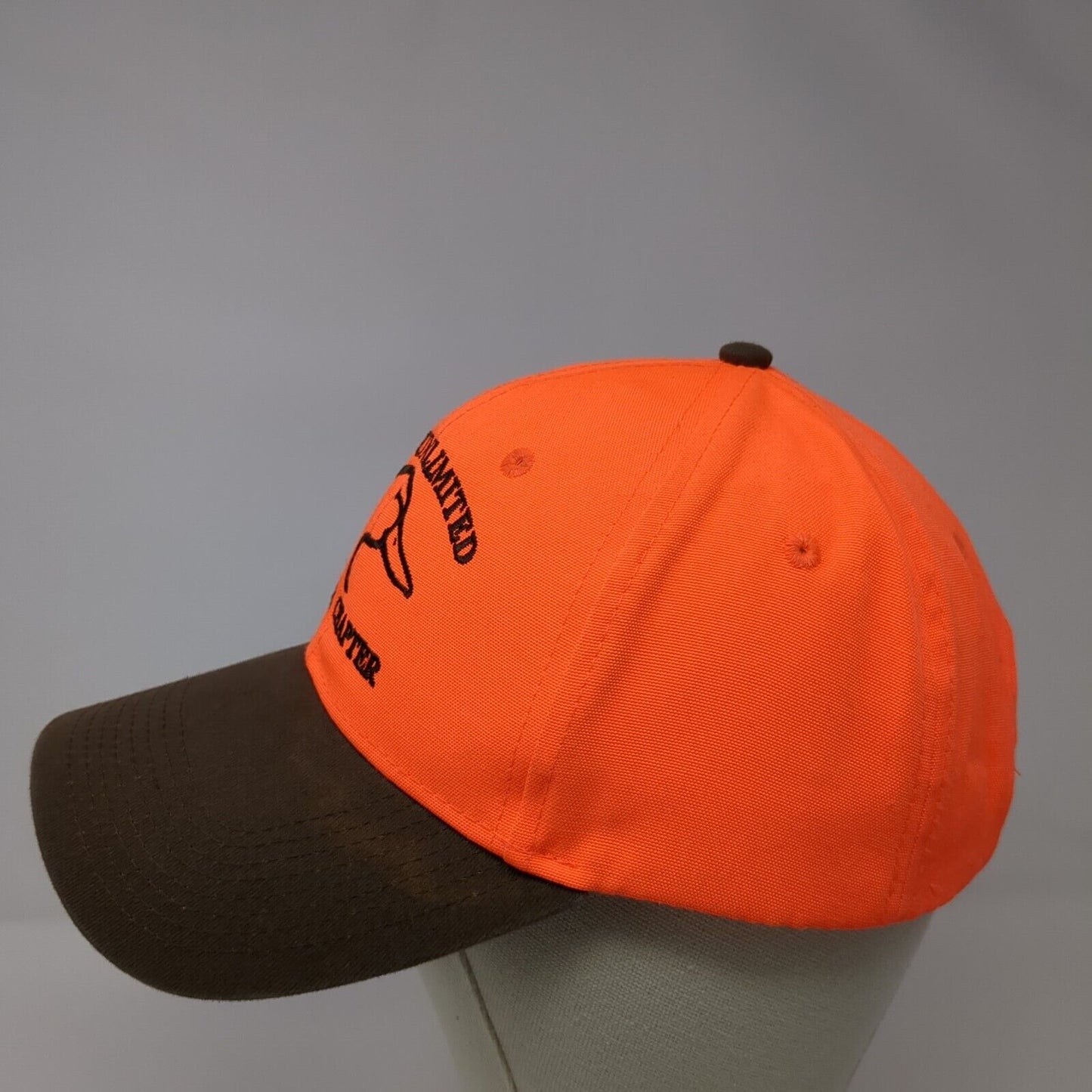 Ducks Unlimited Butler Chapter Strapback Hat Orange OS Adjustable Cap America