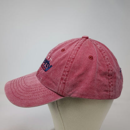 HeadShot Baseball Cap Red One Size Slideback Liberty Steakhouse Brewery Hat SC
