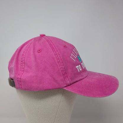 I'll Bring The Boys To The Yard Baseball Cap Pink One Size Adjustable Adams