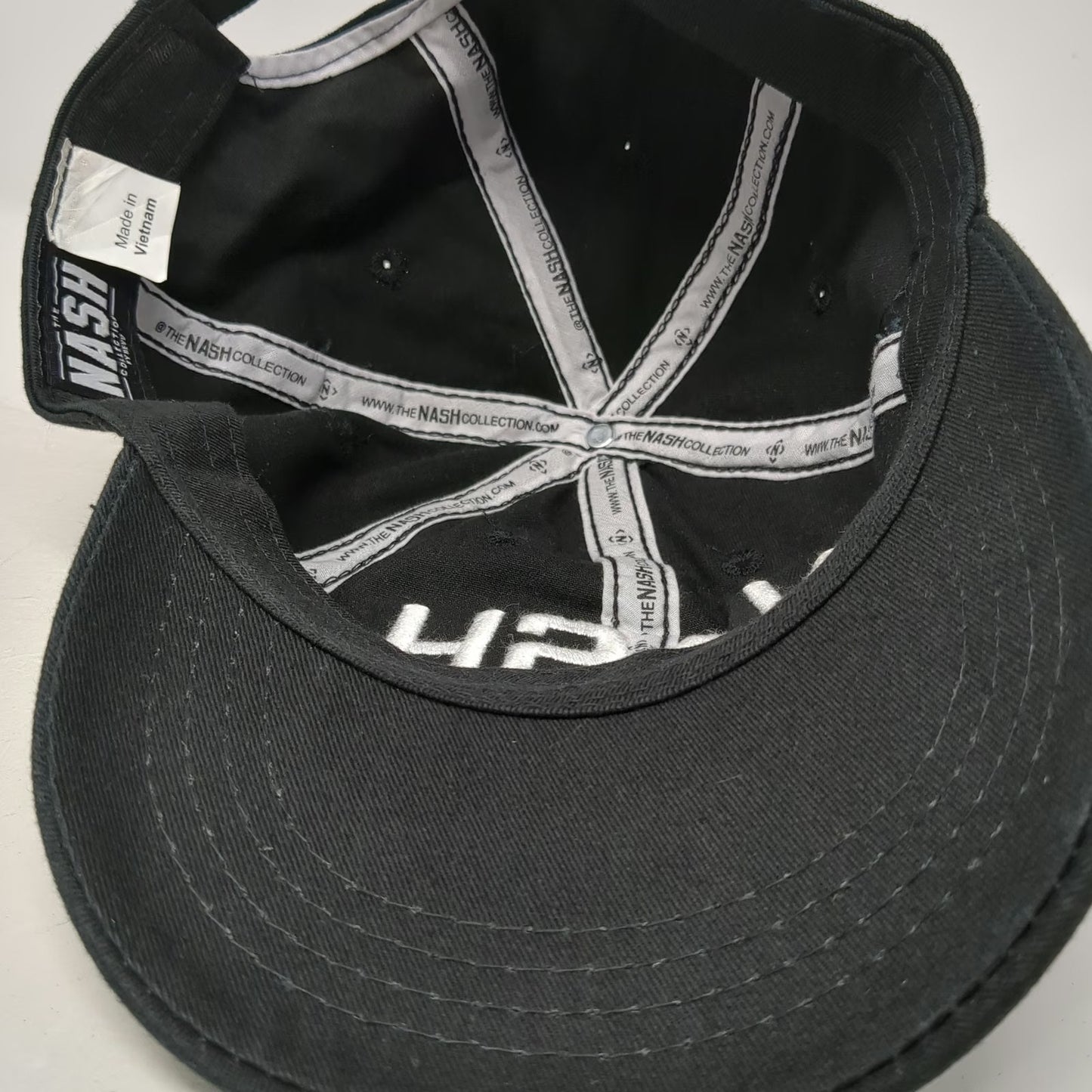 The Nash Collection Baseball Cap Black One Size Slideback Nash Embroidered Hat